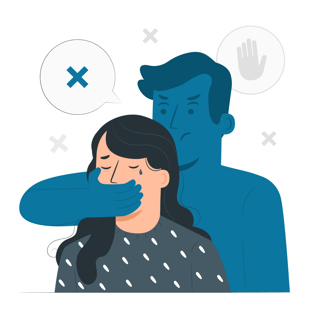 Illustration : soutien face à une situation de harcèlement